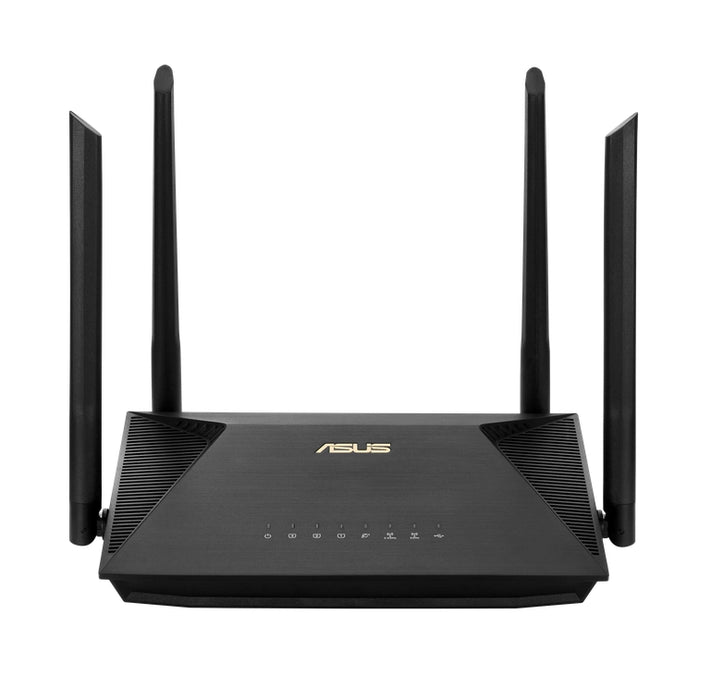 Asus Wireless Router,RT-AX1800U, AX1800, Dual-Band, Dual-Core 880MHz CPU, 128MB/256MB, Gigabit, AiProtection Classic, Traditional QoS, VPN server/client, IPTV, OFDMA, MU-MIMO, Beamforming, AiMesh,Black