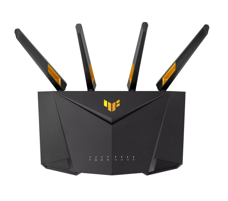 Asus Gaming Wireless Router,TUF Gaming AX3000 V2, AX3000, Dual-Band, Quad-Core 1.7GHz CPU, 256MB/512MB Flash/RAM, 2.5Gport, AiProtection Pro, Adaptive QoS, VPN Fusion, IPTV, OFDMA, Beamforming, Link Aggregation, Port forwarding, AiMesh, Black