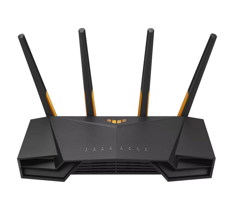 Asus Gaming Wireless Router,TUF Gaming AX3000 V2, AX3000, Dual-Band, Quad-Core 1.7GHz CPU, 256MB/512MB Flash/RAM, 2.5Gport, AiProtection Pro, Adaptive QoS, VPN Fusion, IPTV, OFDMA, Beamforming, Link Aggregation, Port forwarding, AiMesh, Black