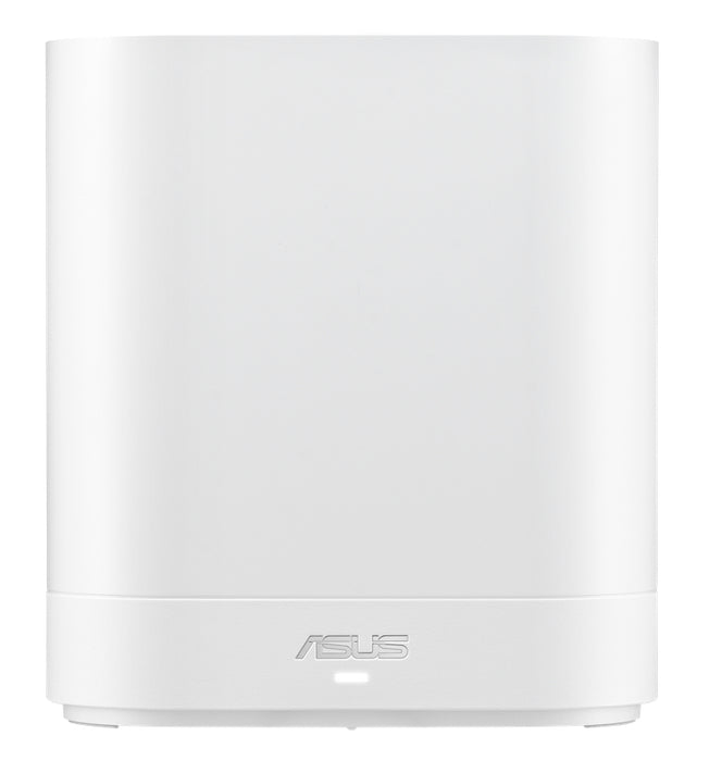 Asus Business Mesh WiFi system, ExpertWiFi EBM68 2PK, AX7800, Tri-Band, Quad-Core 1.7GHz CPU, 256MB/1GB Flash/RAM, 2.5G port, OFDMA, Beamforming, 8 SSIDs, customize guest portal, Commercial-Grade Network Security & VPN, wall mounting,White