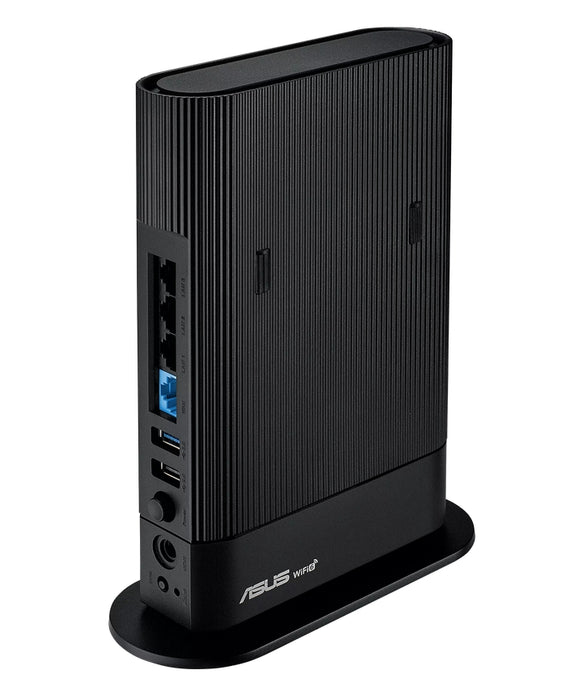 Asus Wireless Router, RT-AX59U, AX4200, Dual-Band, Quad-Core 2.0GHz CPU, 128MB/512MB Flash/RAM, Gigabit, AiProtection Pro, Adaptive QoS, Instant Guard, VPN Fusion, IPTV, OFDMA, Beamforming, Port forwarding, AiMesh, Black
