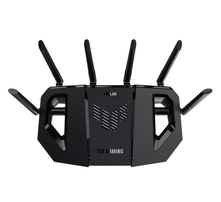 Asus Gaming Wireless Router,TUF Gaming BE9400 Tri Band WiFi 7 (802.11be) Extendable Gaming Router, Quad 2.5G ports, 3-step Port Forwarding, Smart Home Master, AiMesh support, and AiProtection for Network Security, Black