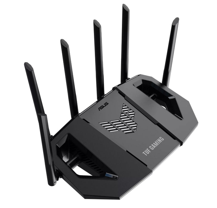 Asus Gaming Wireless Router,TUF Gaming BE9400 Tri Band WiFi 7 (802.11be) Extendable Gaming Router, Quad 2.5G ports, 3-step Port Forwarding, Smart Home Master, AiMesh support, and AiProtection for Network Security, Black