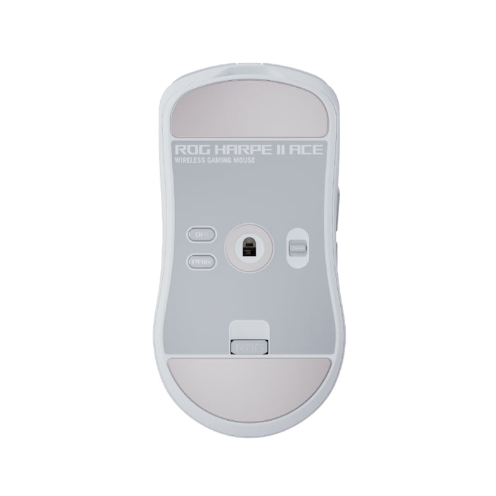 Asus ROG Harpe II Wireless Esports Gaming Mouse, 48g Lightweight, Symmetrical, AimPoint Pro 42K Optical Sensor, Optical Switches, 8K Polling, 5 Programmable Buttons, FPS Games (Moonlight White)