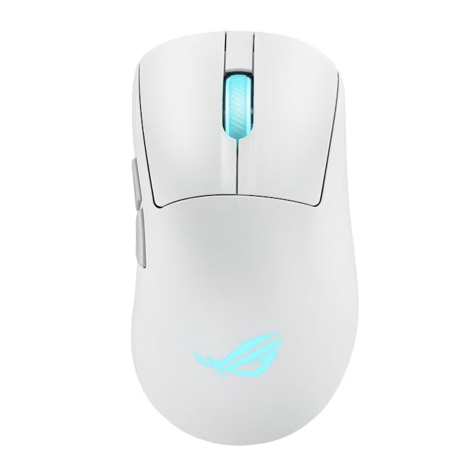 Asus ROG Keris II Origin Wireless Gaming Mouse, 65g Lightweight, Ergonomic, Push-Fit Switch Socket, 42K Optical Sensor, ROG Micro Switch II, ROG Omni Receiver, 5 Programmable Buttons, Moonlight Whit