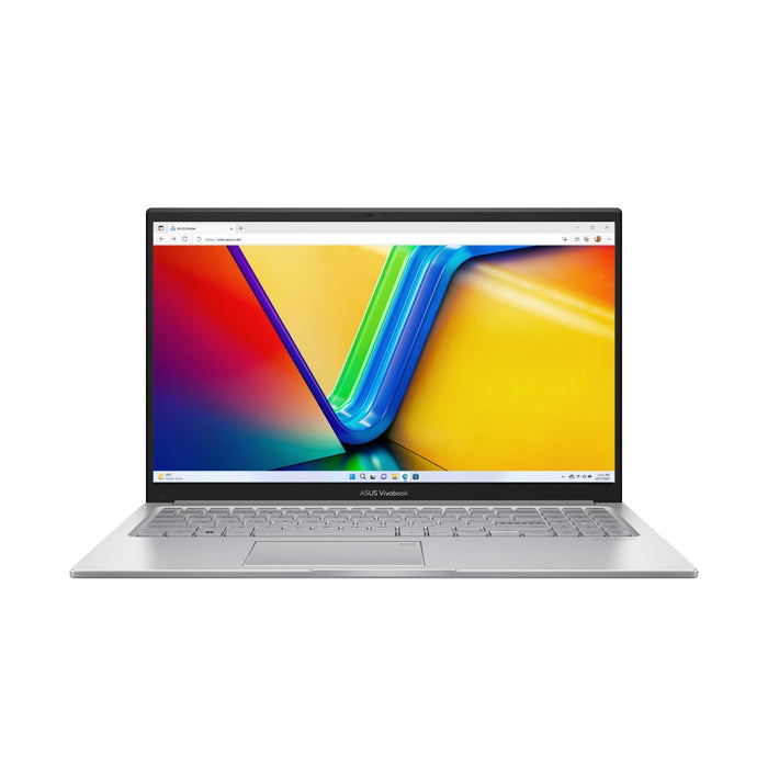 Asus Vivobook X1504VA-BQ1643W, Intel i5-1334U  1.3 GHz (12MB Cache, up to 4.6 GHz), 15.6" FHD,(1920x1080),16GB DDR4 ( 8 ON BD), SSD 512GB G3,Backlit Chiclet Keyboard, Windows 11 Home, Silver
