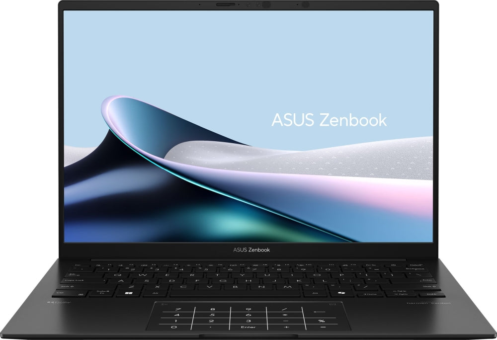 Asus Zenbook UM3406GA-QD246WNA, AMD Ryzen 7 445 ,2.0GHz (14MB Cache, up to 4.6GHz, 6 cores, 12 Threads), 14.0 OLED WUXGA(WU) 1920X1200 16:10,LPDDR5X 16GB ( on board ),512GB  SSD G4, Windows 11,  Jade Black, Sleev, no adapter