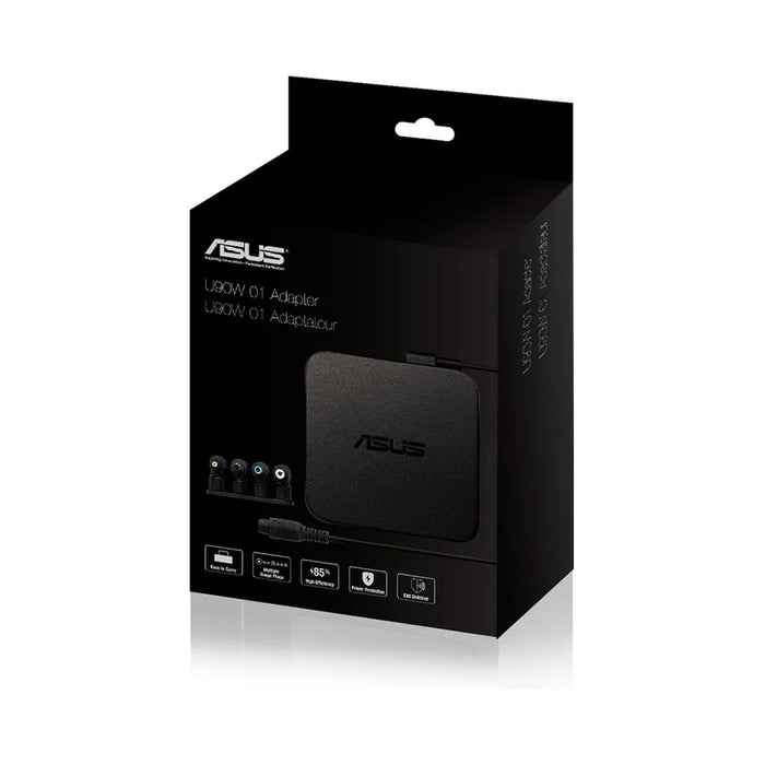Asus Adapter U90W multi tips charger, Black