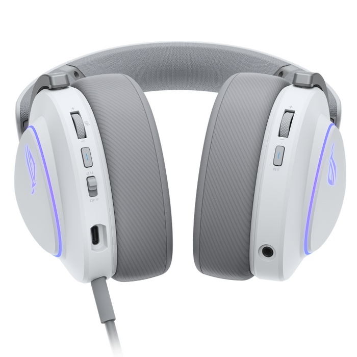 Gaming wireless headphones ASUS ROG Delta II White - USB-C, Aura Sync RGB