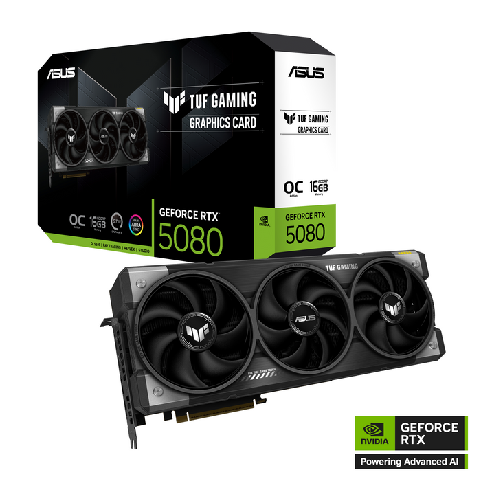 Video card ASUS TUF Gaming GeForce RTX 5080 OC 16GB GDDR7