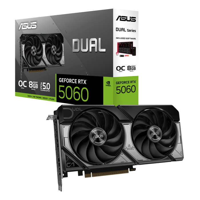 Video card ASUS DUAL RTX 5060 OC 8GB GDDR7