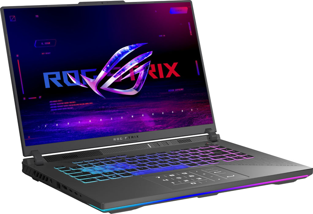 Gaming laptop ASUS ROG STRIX G16 G614PR-RV022W 16.0 ", AMD RYZEN 9 8940HX, RAM 32 GB, SSD 1000 GB, NVIDIA GEFORCE RTX5070 TI, 12 GB GDDR7, WINDOWS 11, ECLIPSE GRAY