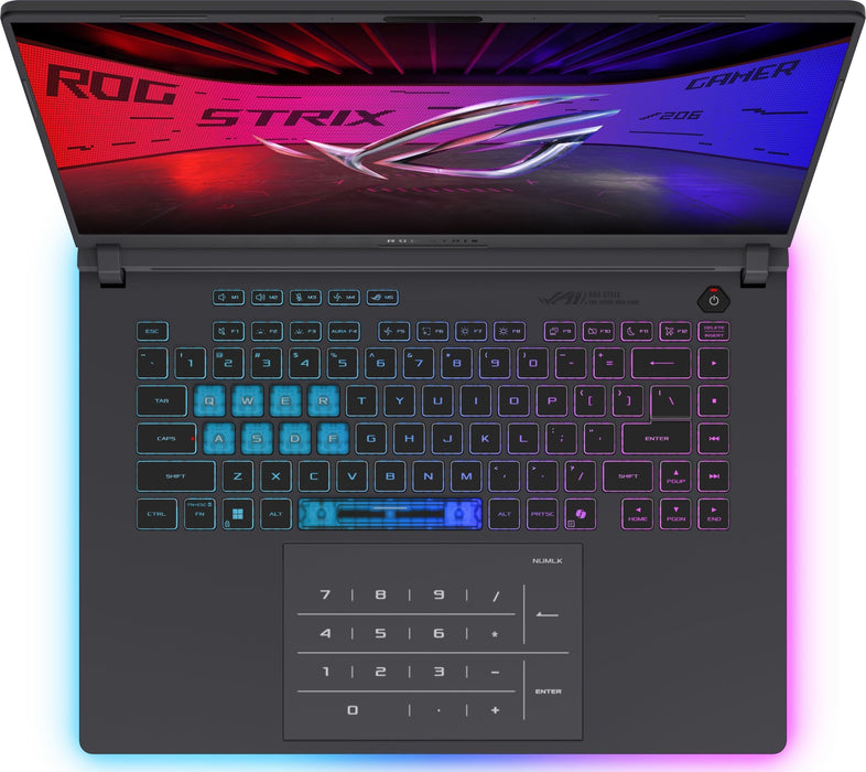 Gaming laptop ASUS ROG Strix G16 G615LP-S5053W 16.0 ", INTEL CORE ULTRA 9 275HX, RAM 32 GB, SSD 1000 GB, NVIDIA GEFORCE RTX5070, 8 GB GDDR7, WINDOWS 11, ECLIPSE GRAY