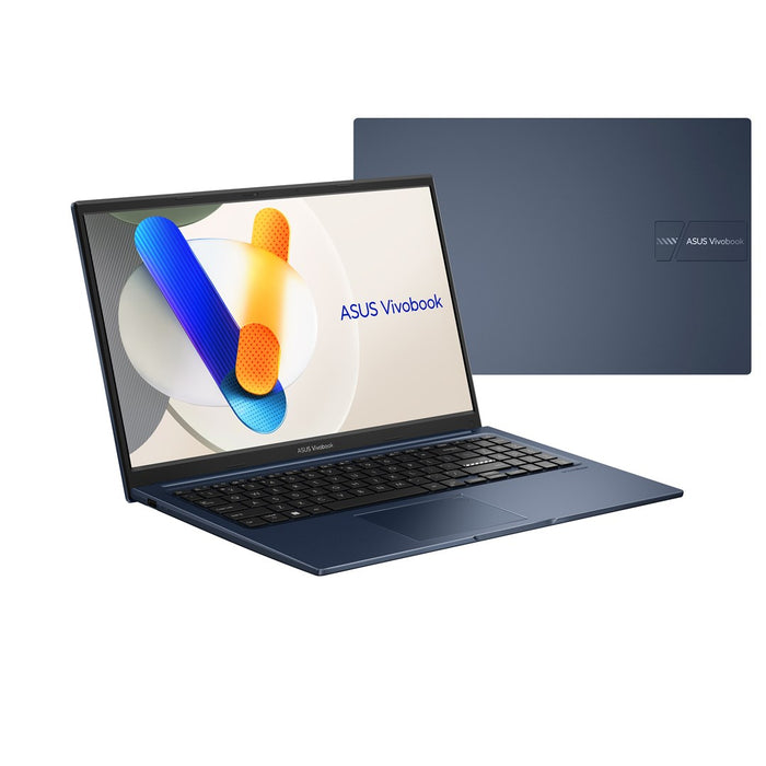 ASUS Vivobook 15 X1504VA-BQ4281W Core 3 100U 15.6" FHD IPS-level display 250 nits 60 Hz AG 16 GB DDR5 512 GB SSD Intel Graphics WLAN + Bluetooth 720p webcam 42 Wh battery Windows 11 Quiet Blue