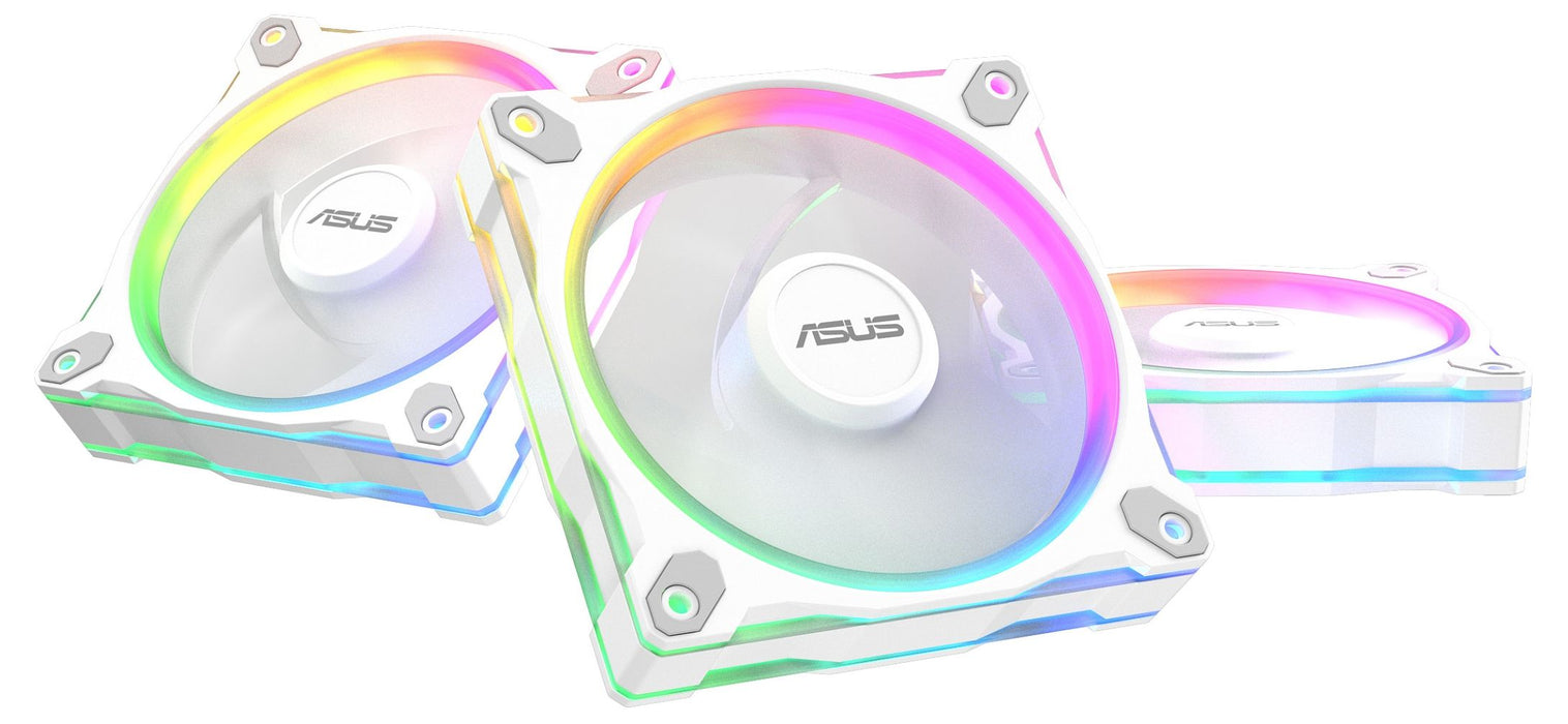 Fan Set 3 in 1 ASUS PRIME MR120 ARGB Reverse White Edition