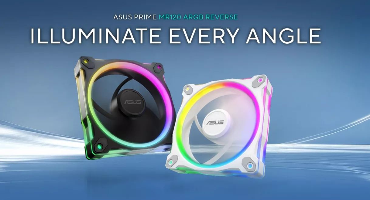 Fan Set 3 in 1 ASUS PRIME MR120 ARGB Reverse White Edition