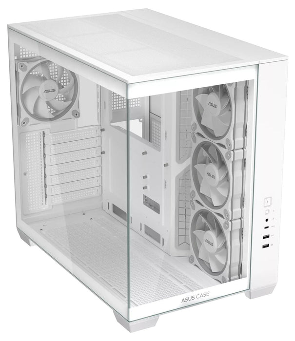 Box ASUS A32 PLUS Tempered Glass + 4 ARGB Fans - White