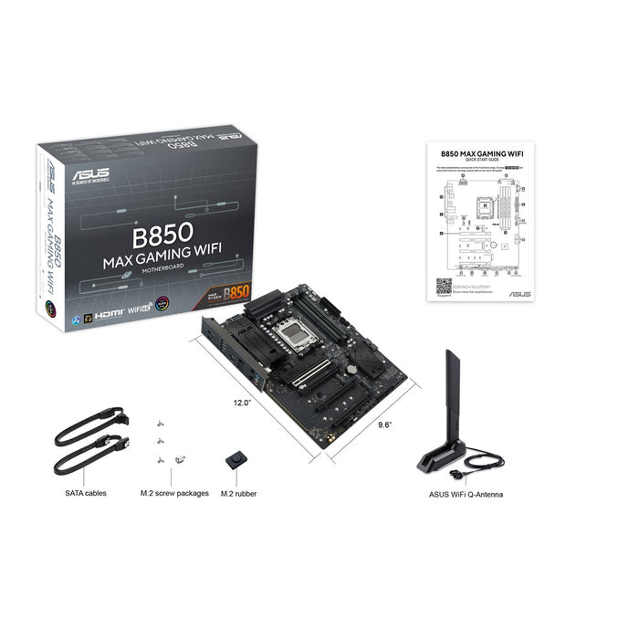 ASUS B850 MAX GAMING WIFI AMD B850 Socket AM5 ATX