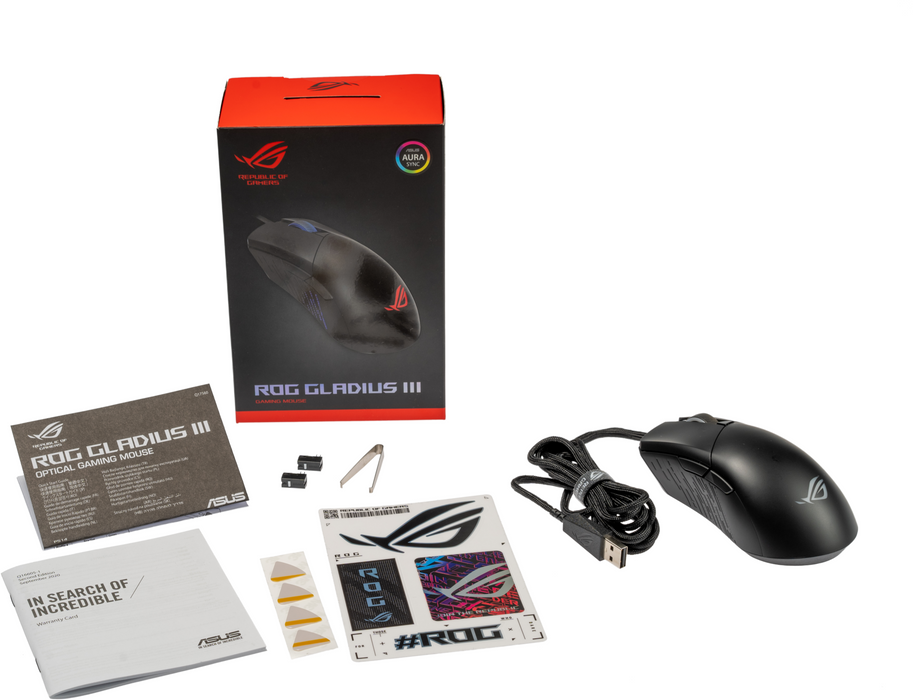 Gaming mouse ASUS ROG Gladius III, Aura Sync RGB