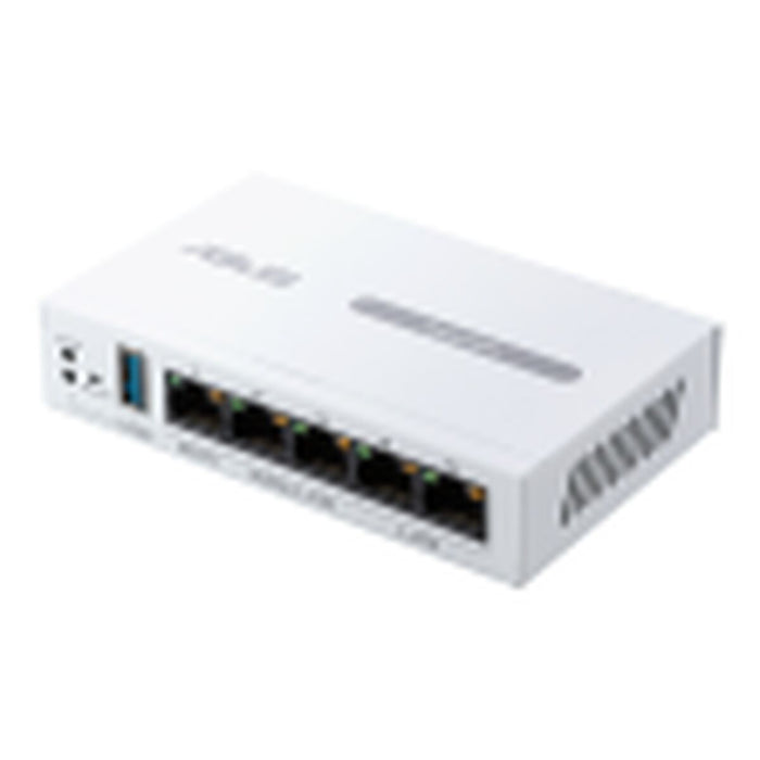 Asus Business Gigabit VPN wired router, ExpertWiFi EBG15, 1 gigabit WAN+2 gigabit WAN/LAN, USB port backups, Bluetooth® 3.0, SDN, customized guest portal, Commercial-Grade Network Security & VPN, wall mounting, White