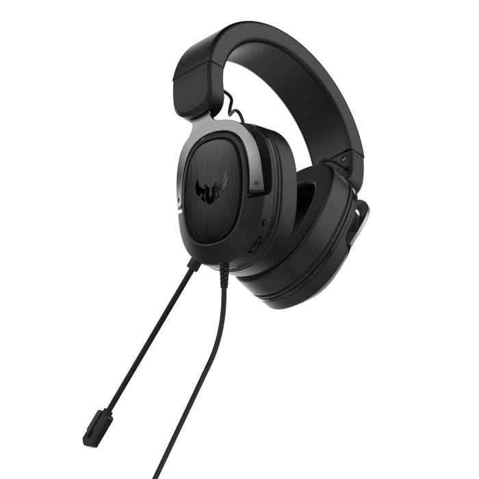 Gaming headphones ASUS TUF Gaming H3 Gun Metal, 7.1 Virtual Surround Sound