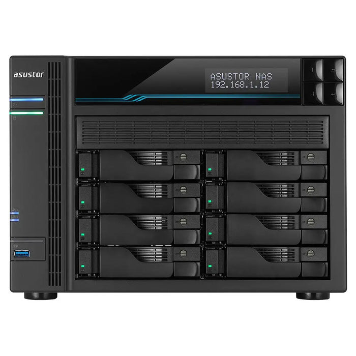 Asustor Lockerstor 10 AS6510T NAS Tower Intel Atom® C3538 8 GB DDR4 TB ADM Black - NAS files hardware