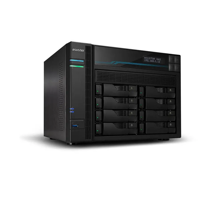 Asustor Lockerstor 10 AS6510T NAS Tower Intel Atom® C3538 8 GB DDR4 TB ADM Black - NAS files hardware