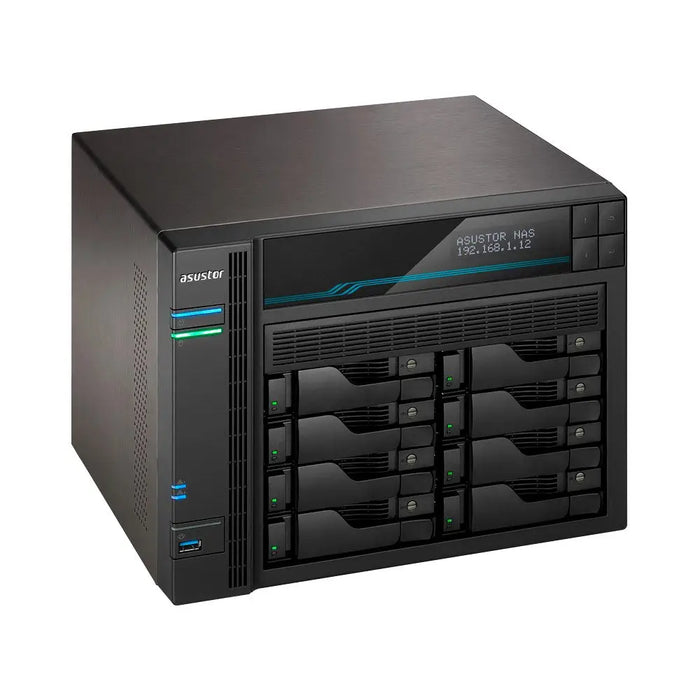 Asustor Lockerstor 10 AS6510T NAS Tower Intel Atom® C3538 8 GB DDR4 TB ADM Black - NAS files hardware
