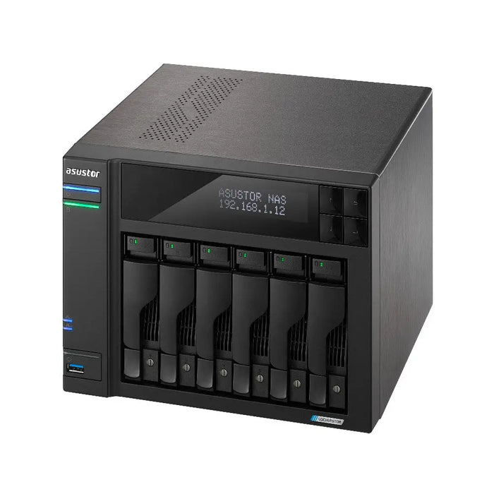 Asustor LOCKERSTOR 6 NAS Desktop Intel® Celeron® N5105 8 GB DDR4 HDD ADM Black - NAS files hardware