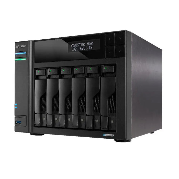 Asustor LOCKERSTOR 6 NAS Desktop Intel® Celeron® N5105 8 GB DDR4 HDD ADM Black - NAS files hardware