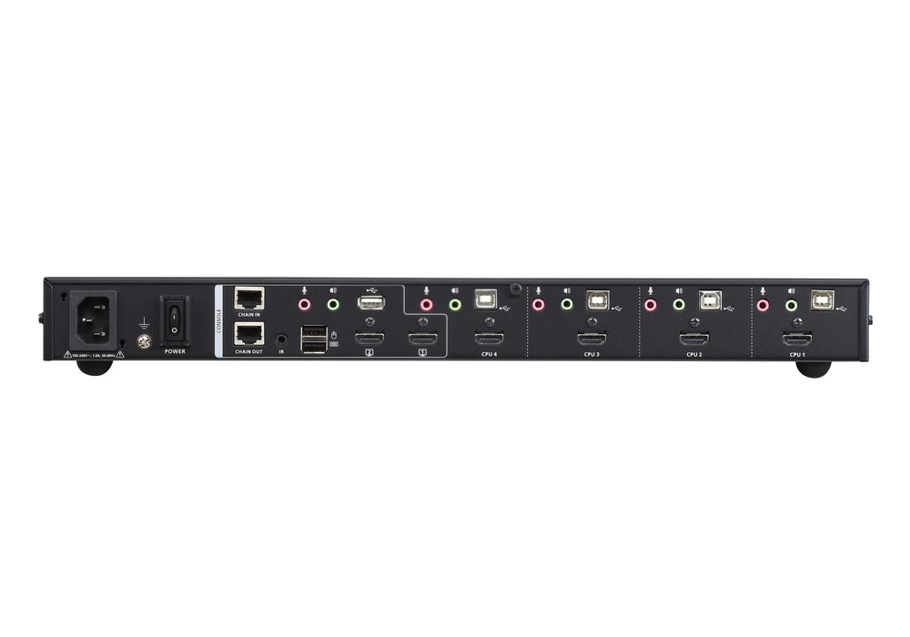 KVM switch ATEN CM1284-AT-G, 4 ports, USB, 4K, HDMI, Multi-View