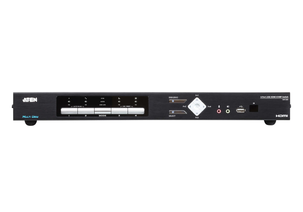 KVM switch ATEN CM1284-AT-G, 4 ports, USB, 4K, HDMI, Multi-View