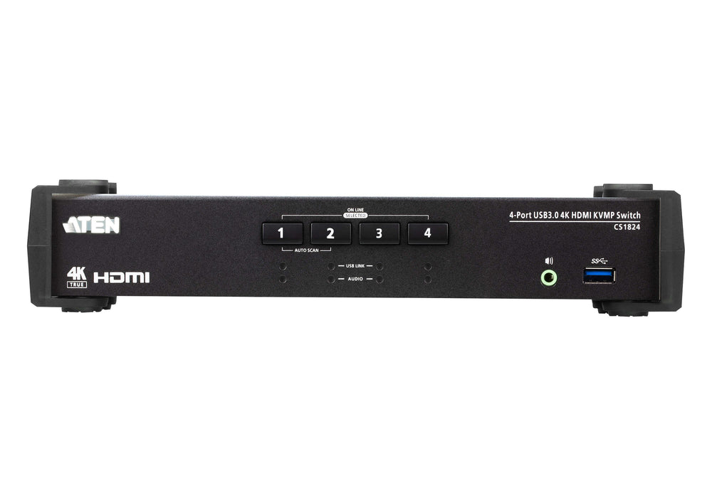 KVMP switch ATEN CS1824, 4-port, 4K, USB 3.0, HDMI Audio
