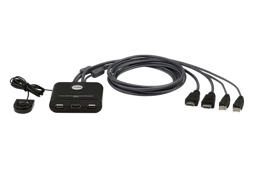 KVM switch ATEN CS22HF, Two port USB HDMI