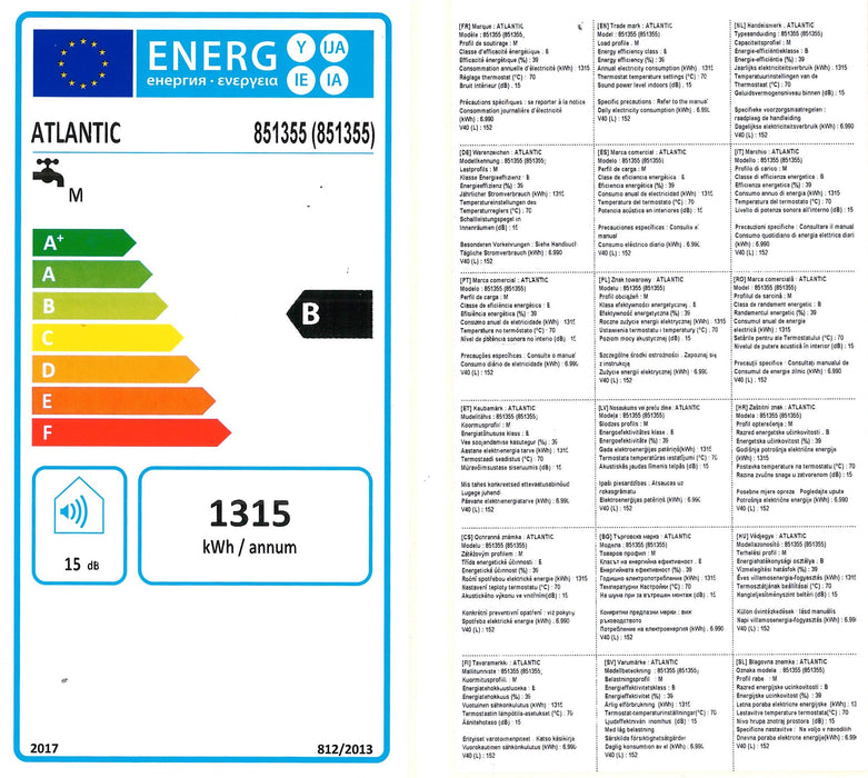 Boiler ATLANTIC Genius Steatite 100 l