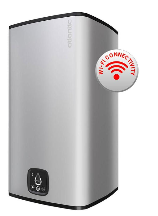 Boiler ATLANTIC Steatite Cube Wi-Fi 100 Silver