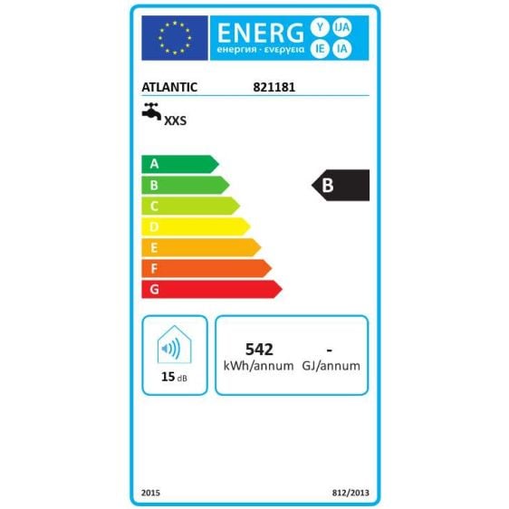Boiler ATLANTIC O´Pro 15 l. over a sink