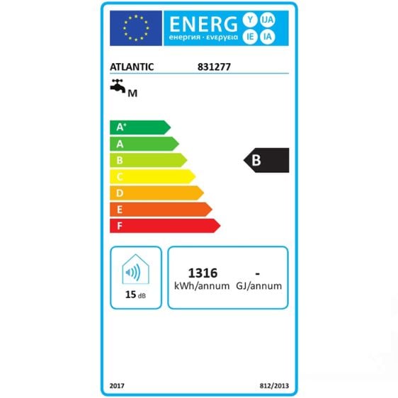 Boiler ATLANTIC Vertigo Essential Smart 50, Multi-position, 40 liters, 831277