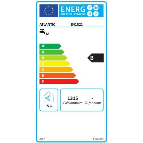 Boiler ATLANTIC Vertigo Steatite WiFi 80 Silver
