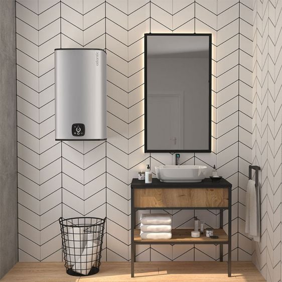 Boiler ATLANTIC Steatite Cube Wi-Fi 75 silver