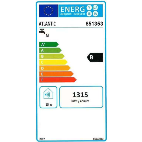 Boiler ATLANTIC Genius Steatite Wi-Fi, 100 liters 851353