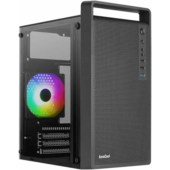 ATX Semi-tower Box Aerocool PGS CS-109-G-BK-v1 FRGB Black - Системни Единици<<<Компютър Мрежи и компоненти<<<Компютри|