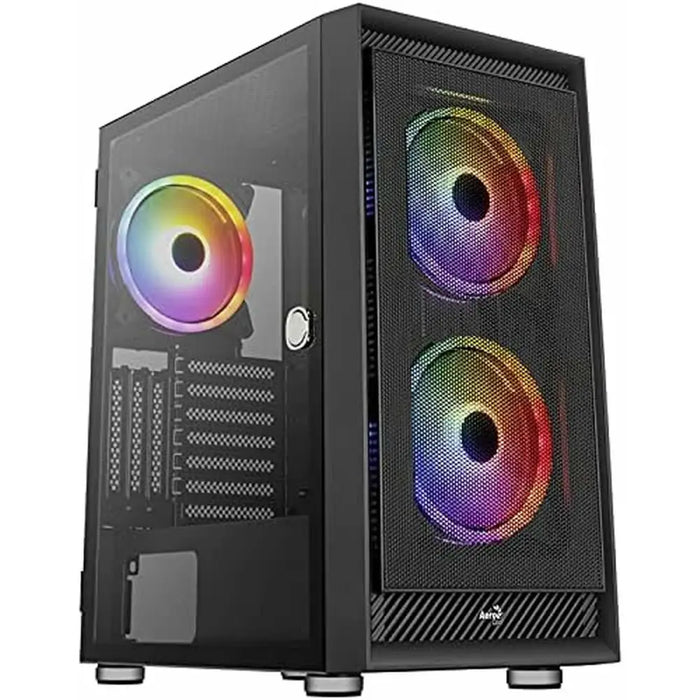 ATX Semi-tower Box Aerocool PGS Graphite-G-BK-v2 FRGB Black - Системни Единици<<<Компютър Мрежи и