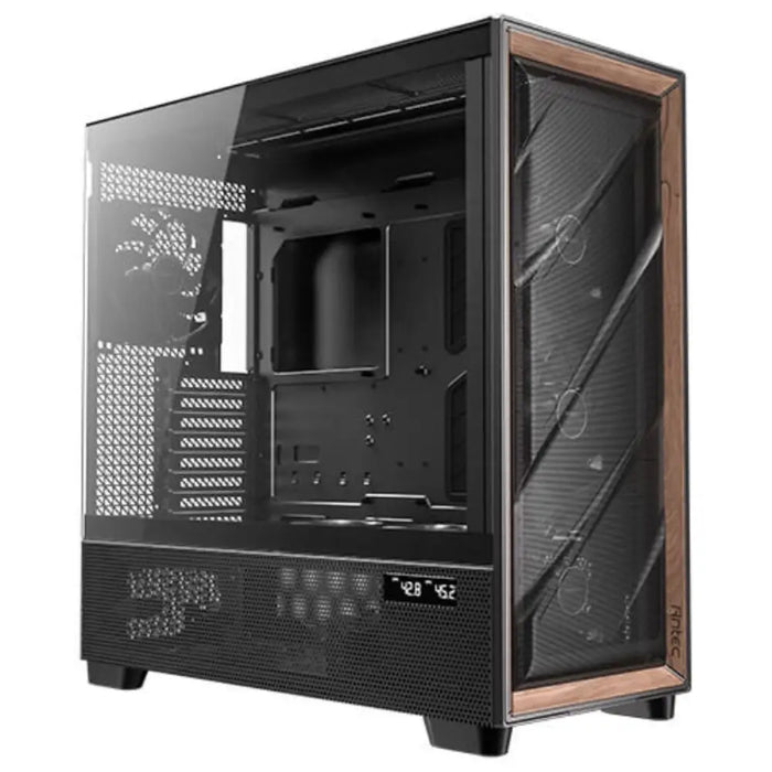 ATX Semi-tower Box Antec FLUX PRO EUV Black Wood - Компютър Мрежи и компоненти<<<Компютри|