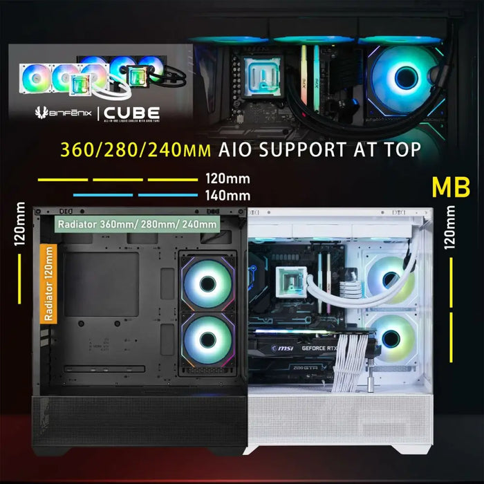 ATX Semi-tower Box BitFenix CETO Basic White - Компютър Мрежи и компоненти<<<Компютри| Електроника<<<BigBuy&&&Системни
