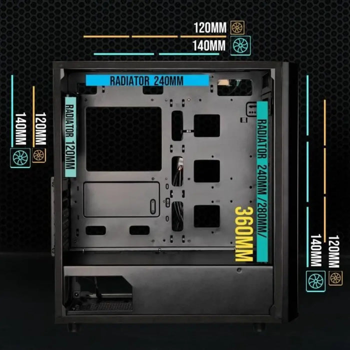 ATX Semi-tower Box BitFenix - Компютър Мрежи и компоненти<<<Компютри| Електроника<<<BigBuy&&&Системни
