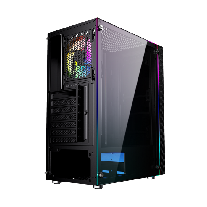 ATX Semi-tower Box GEMBIRD Fornax 2500 ARGB Black Multicolour - Computer casesOBU-OBU<<<CasesOBU<<<ActionPL&&&Компютър