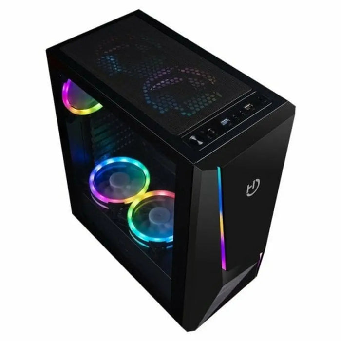 ATX Semi-tower Box Hiditec CHA010027 Black ARGB - Компютър Мрежи и компоненти<<<Компютри|
