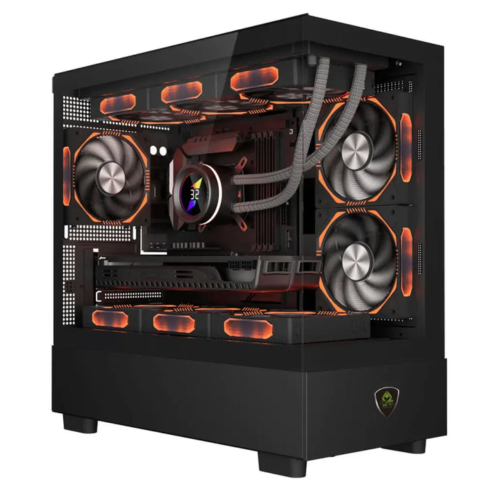 ATX Semi-tower Box KEEP OUT XC-301 GLASS Black - Компютър Мрежи и компоненти<<<Компютри|