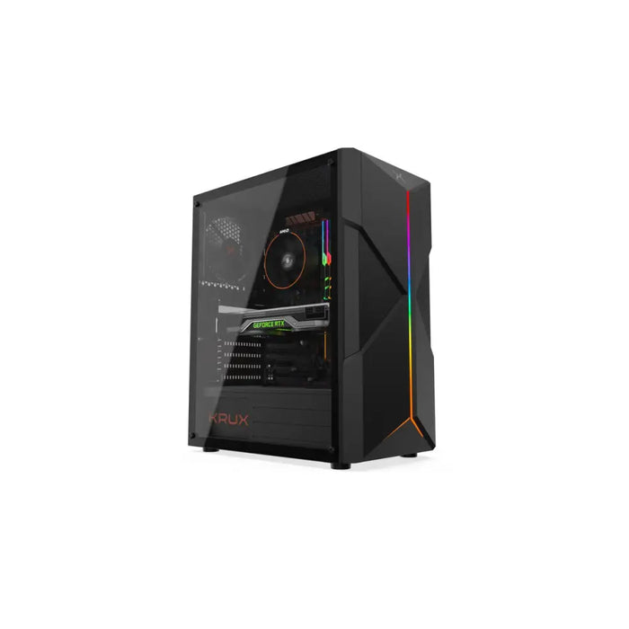 ATX Semi-tower Box Krux ASTRAL White Black - Системни Единици<<<Компютър Мрежи и компоненти<<<Компютри|